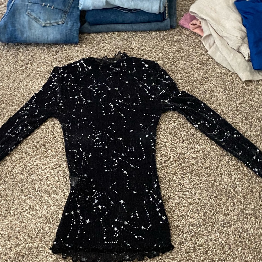Small long constellation shirt